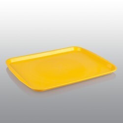  - Plastik Sarı Servis Tepsi 27x36